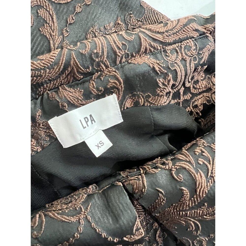 LPA Black and Brown Off-Shoulder Top - Picture 5 of 5